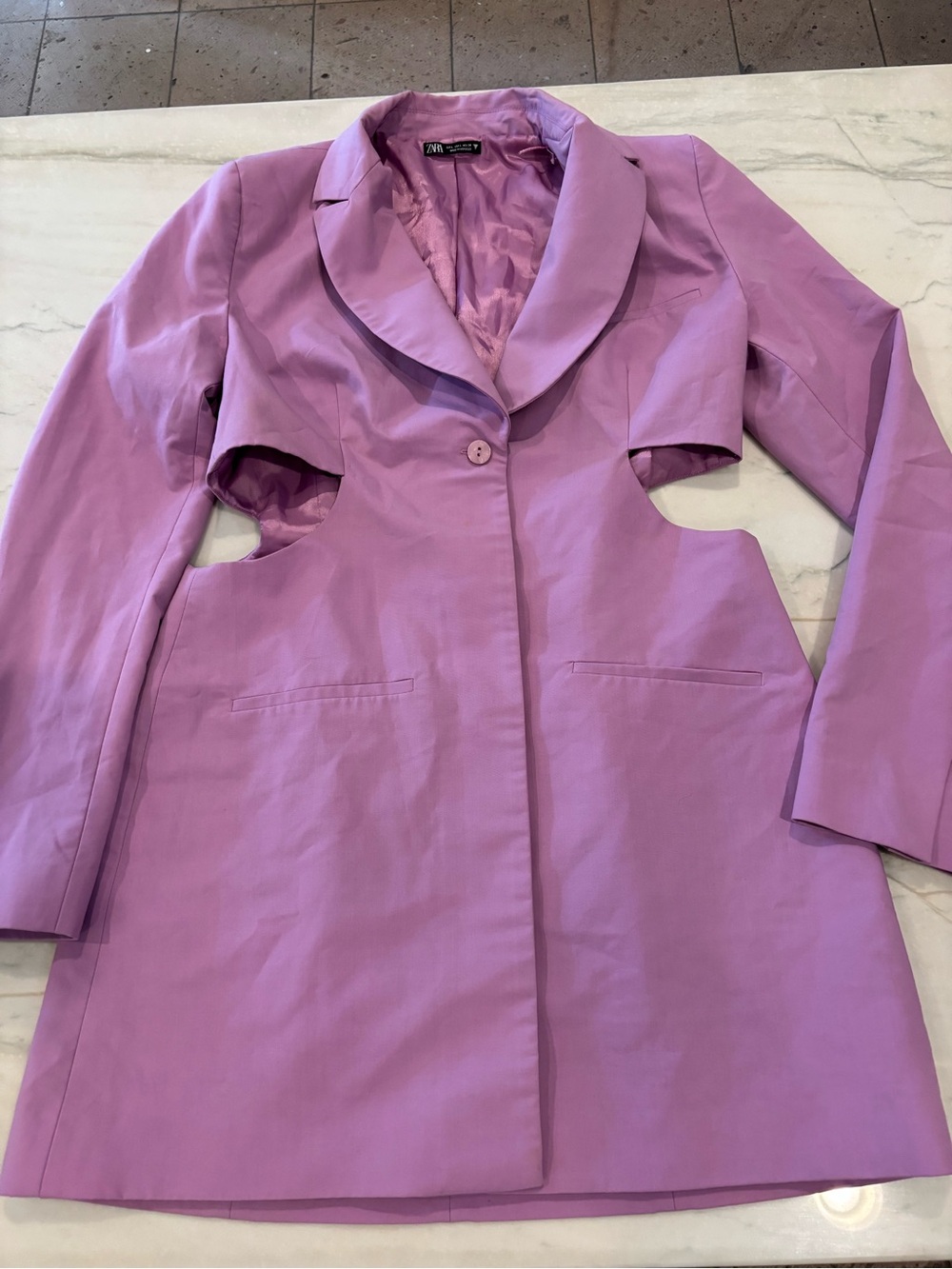 Zara Lilac Cutout dress - Women's Dress large
